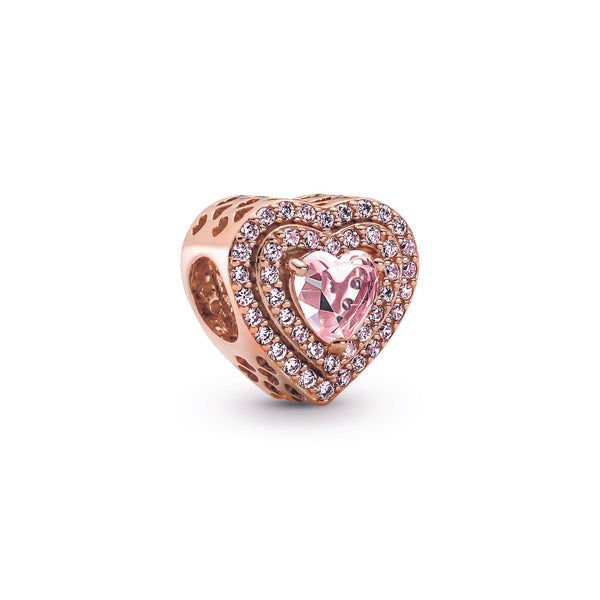 Heart 14K Rose Gold-Plated Charm