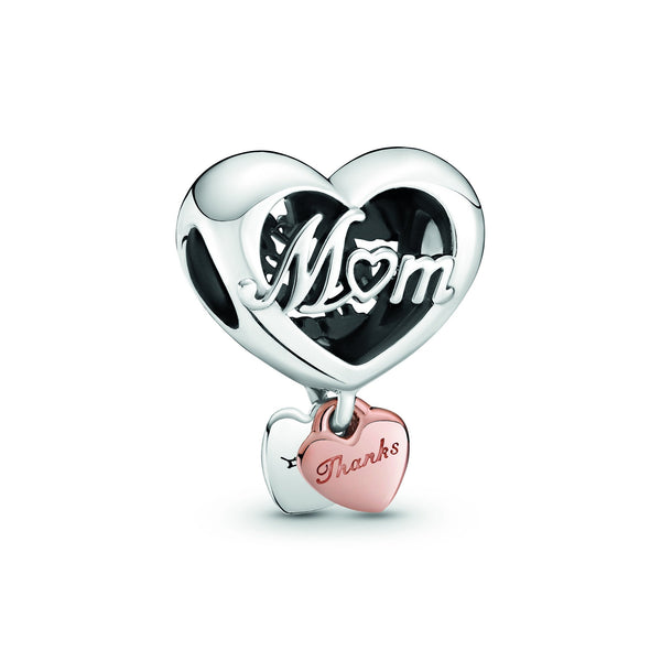 Mum And Heart Charm