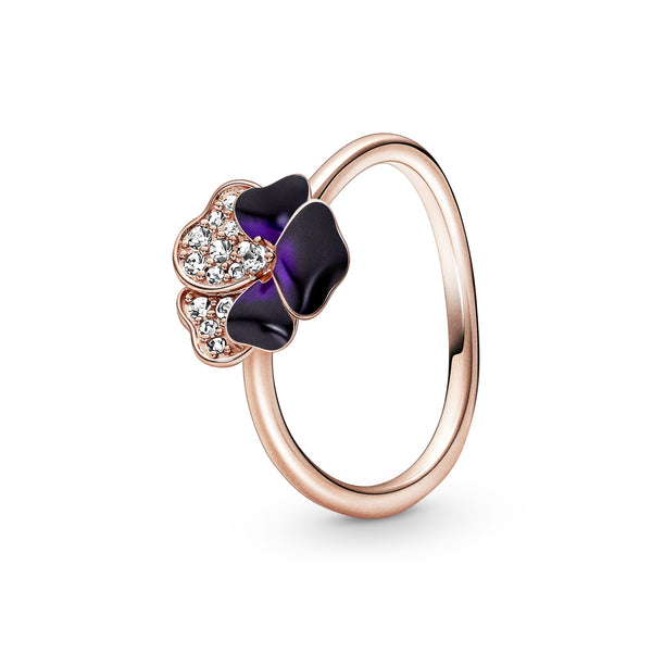Pansy 14K Rose Gold-Plated Ring