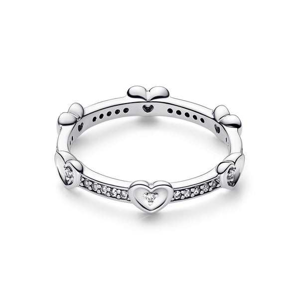 Hearts Silver Ring