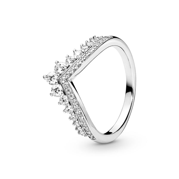 Tiara Wishbone Silver Ring