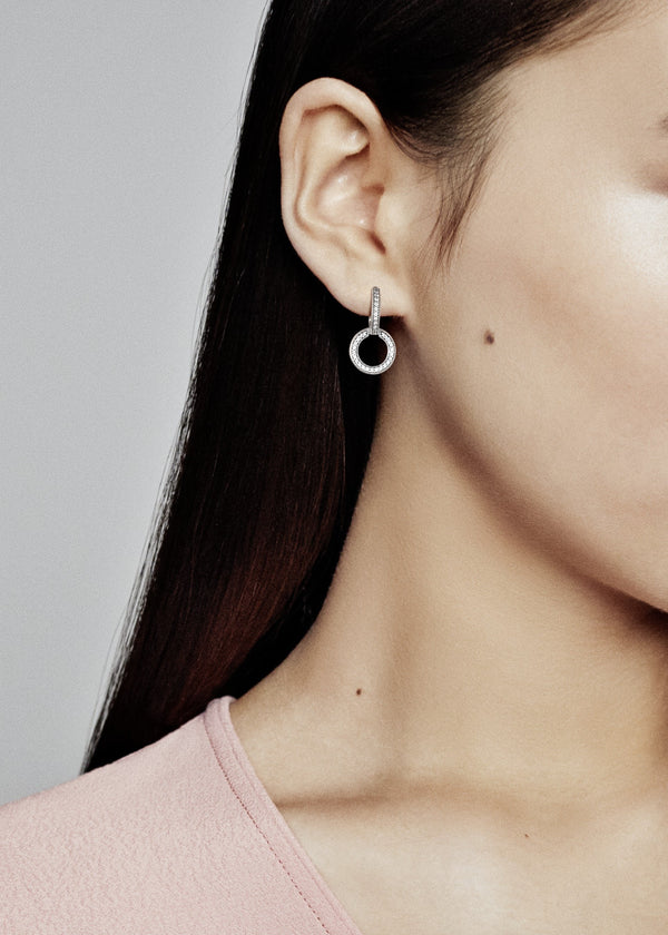 Pandora Logo And Circles Earrings