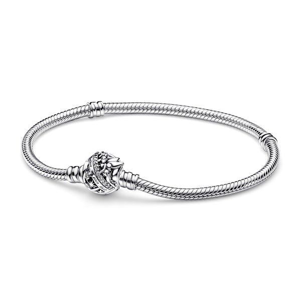Disney Tinkerbell Snake Chain Silver Bracelet