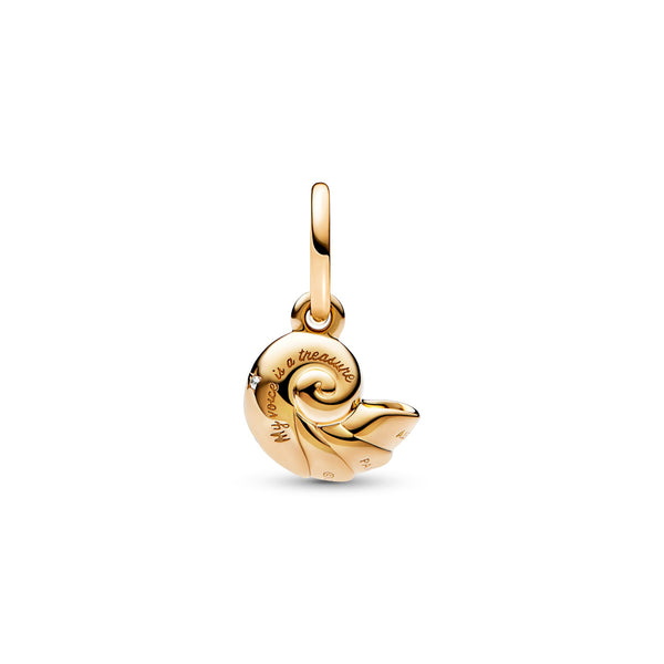 Disney The Little Mermaid Shell 14K Gold-Plated Dangle