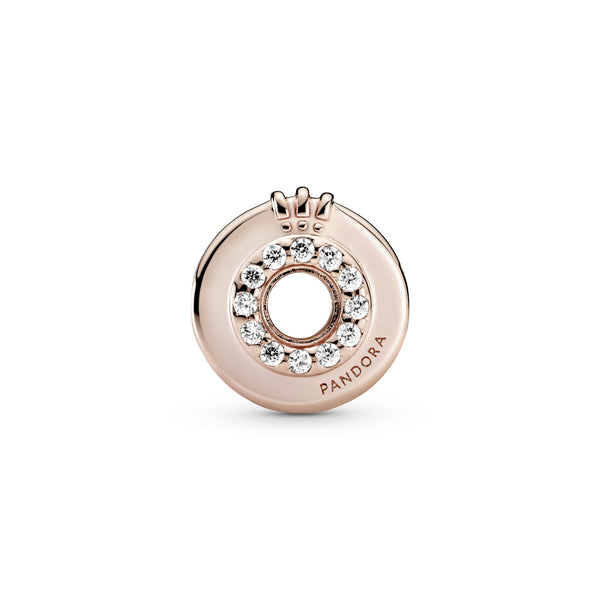 Crown O 14K Rose Gold-Plated Charm
