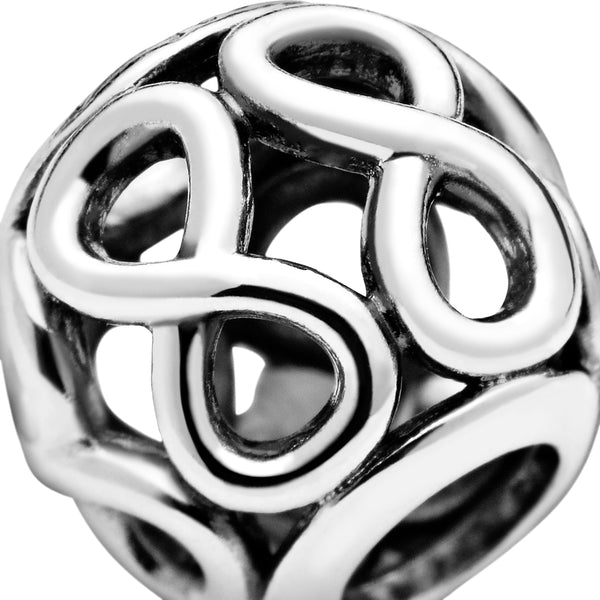 Infinity Silver Charm