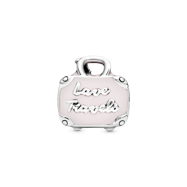 Suitcase Silver Charm