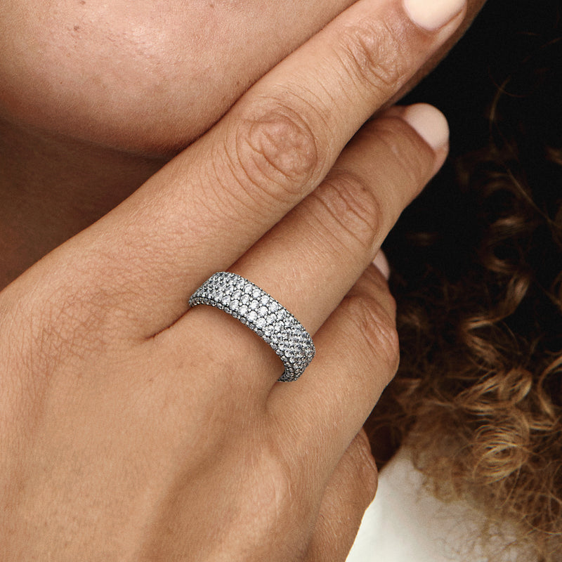 Pandora Timeless Pavé Triple-row Ring