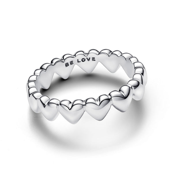 Row of Hearts Ring