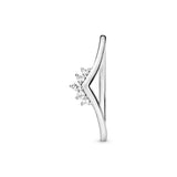 Tiara Wishbone Sterling Silver Ring