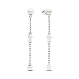 Treated Freshwater Cultured Pearl Drop Earrings