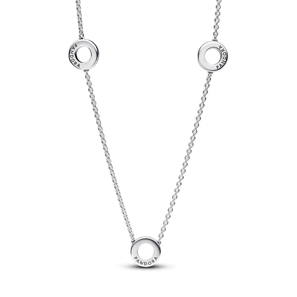 Pave Circles Chain Necklace