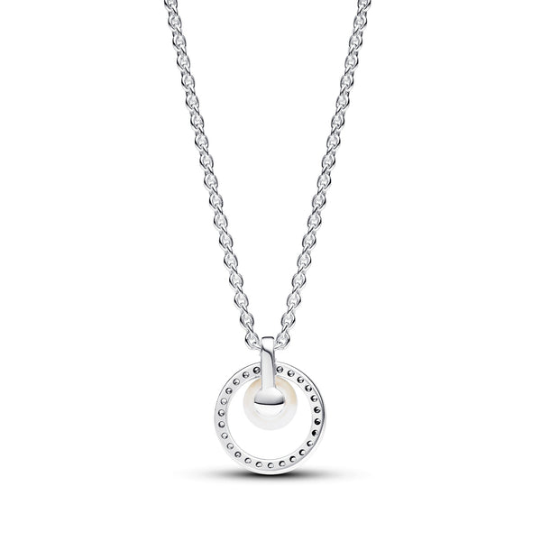 Treated Freshwater Cultured Pearl & Pavé Collier Necklace