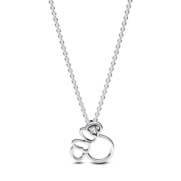 Disney Minnie Mouse Head Pendant Necklace