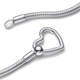 Heart Closure Snake Chain Necklace