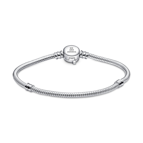 Pandora Moments Marvel The Avengers Logo Clasp Snake Chain Bracelet