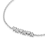 Sparkling Endless Hearts Chain Bracelet