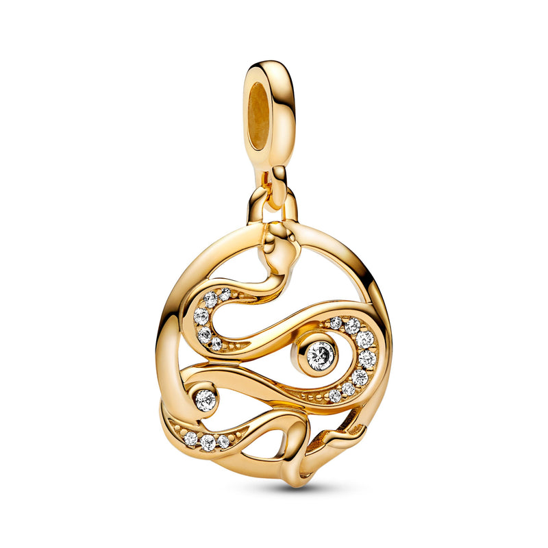 Snake 14K Gold-Plated Medallion