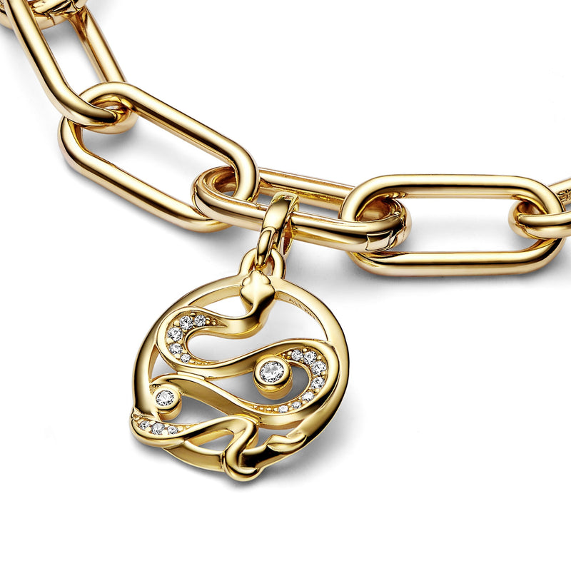 Snake 14K Gold-Plated Medallion