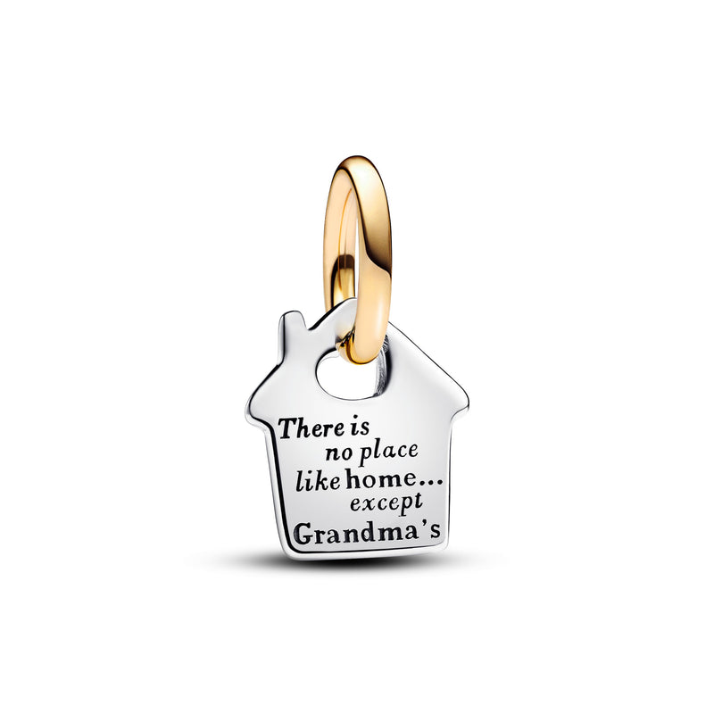 Two-Tone Metal Granny Cottage Pendant