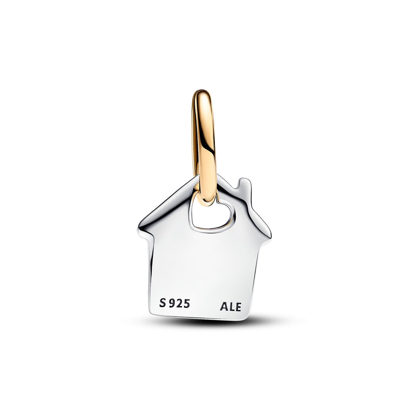 Two-Tone Metal Granny Cottage Pendant