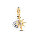 Engravable North Star Lab-grown Diamond Dangle Charm