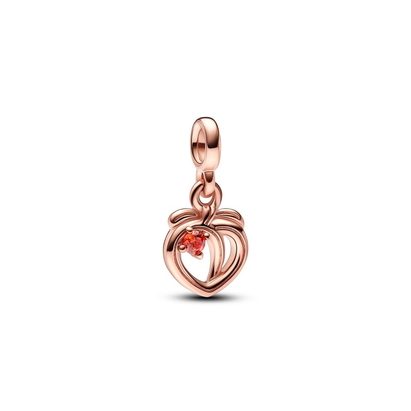 Peach 14K Rose Gold-Plated Mini Dangle