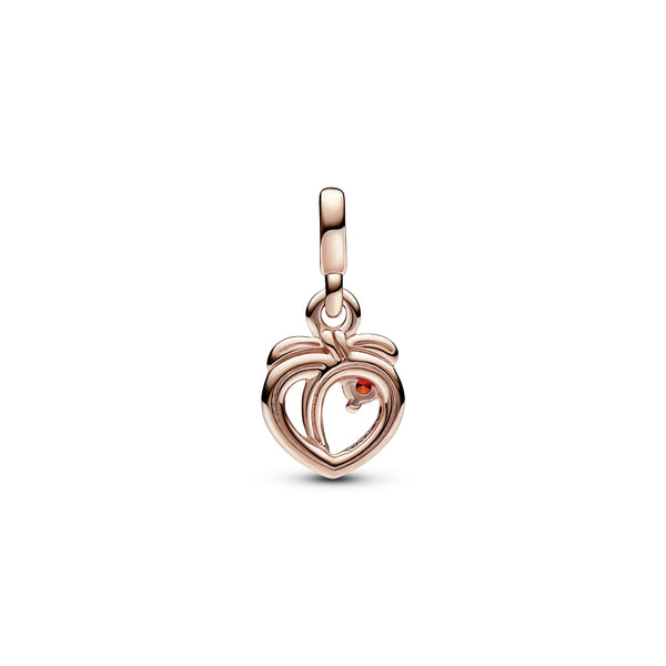 Peach 14K Rose Gold-Plated Mini Dangle