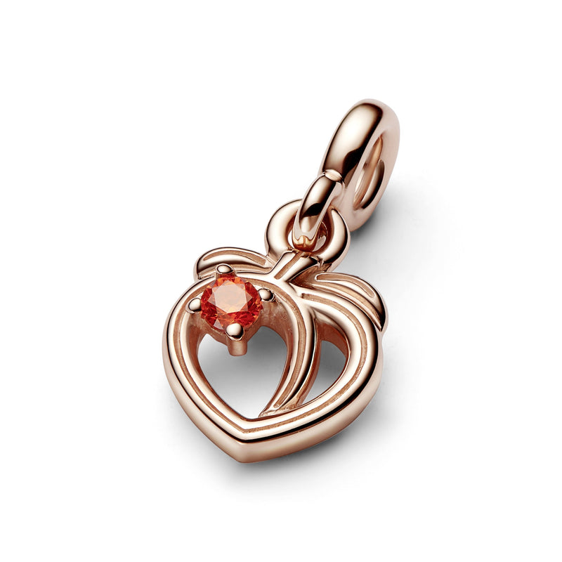 Peach 14K Rose Gold-Plated Mini Dangle