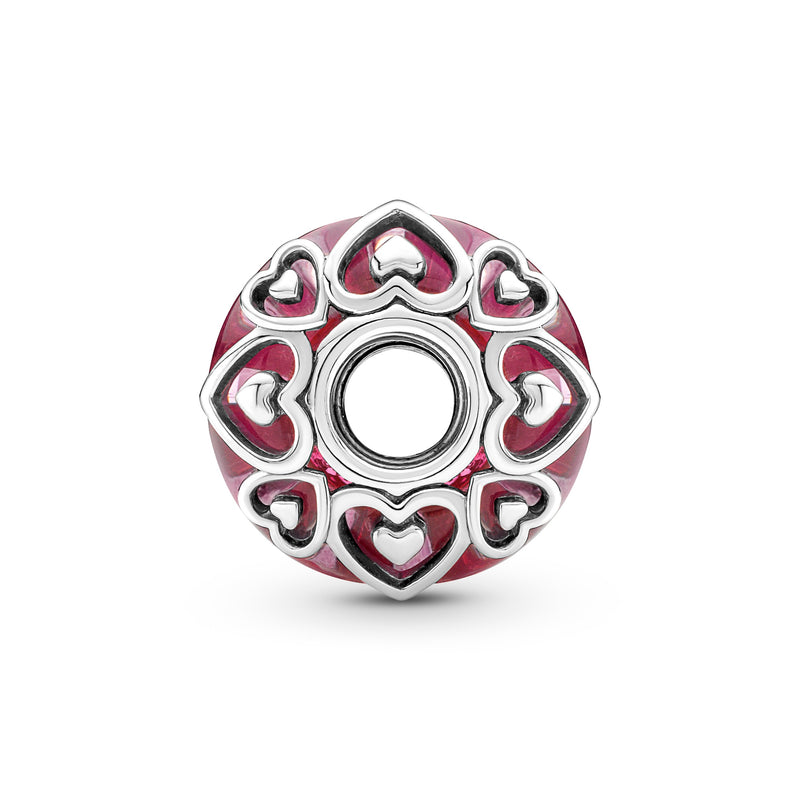 Reveal Your Love Pink Murano Glass Charm