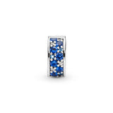 Blue Pavé Clip Charm