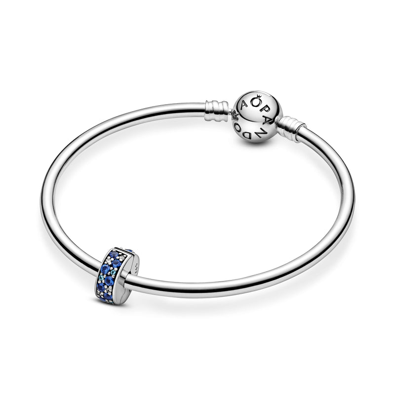 Blue Pavé Clip Charm