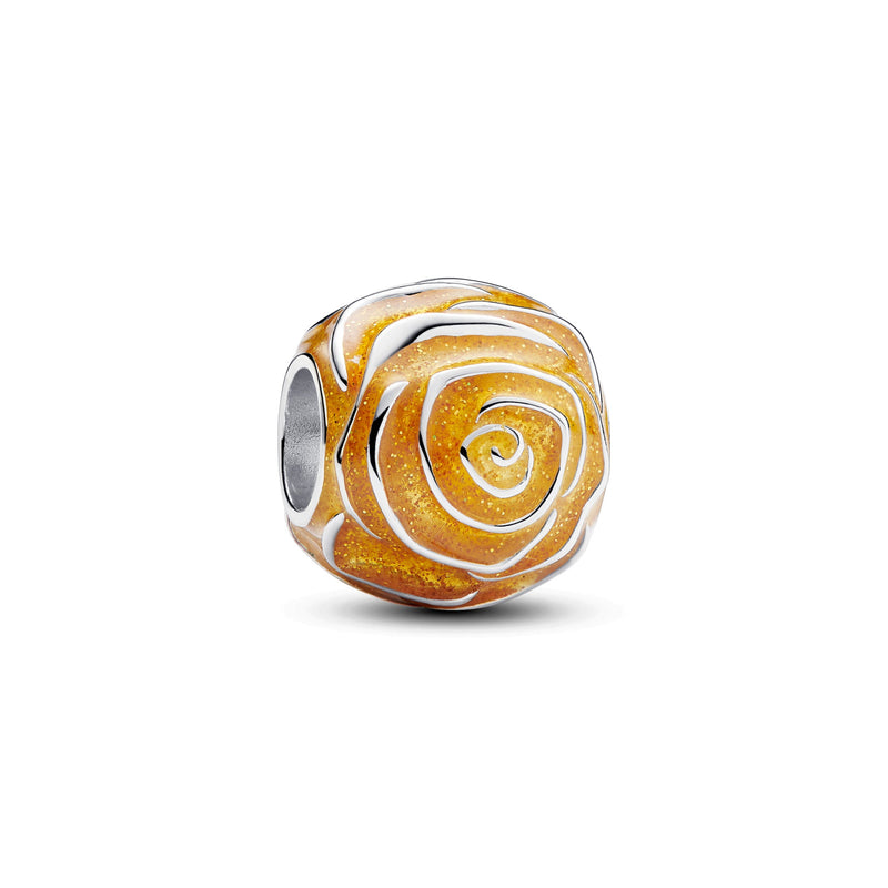 Yellow Rose in Bloom Charm