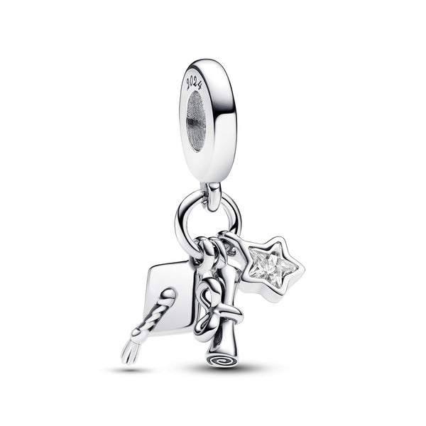 2024 Graduation Triple Dangle Charm