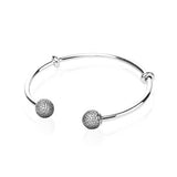 Silver Open Bangle