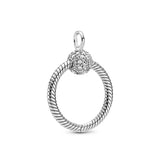 Small Sterling Silver Pandora O Pendant