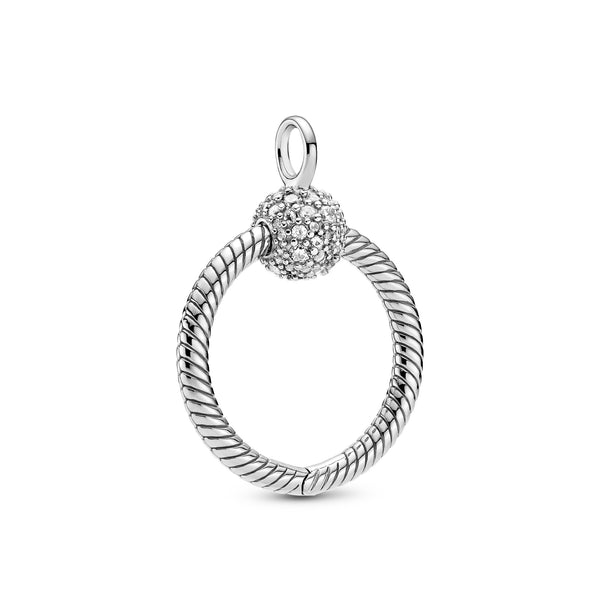 Small Sterling Silver Pandora O Pendant