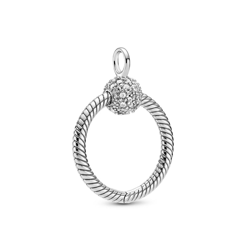 Small Sterling Silver Pandora O Pendant