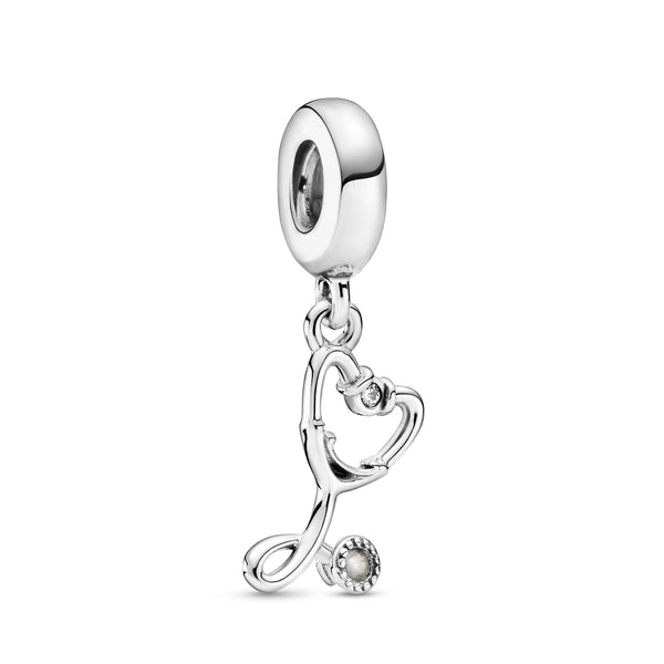 Stethoscope Sterling Silver Dangle