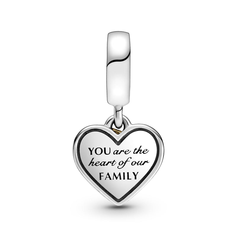 Mum Heart And Family Tree 14K Gold Dangle