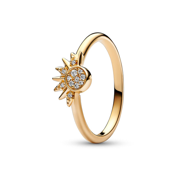 Celestial Sun 14K Gold-Plated Ring