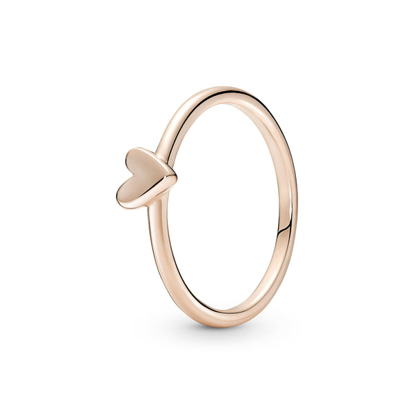 Heart 14K Rose Gold-Plated Ring