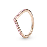 Wishbone 14K Rose Gold-Plated Ring