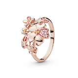 Floral Pandora Rose Ring