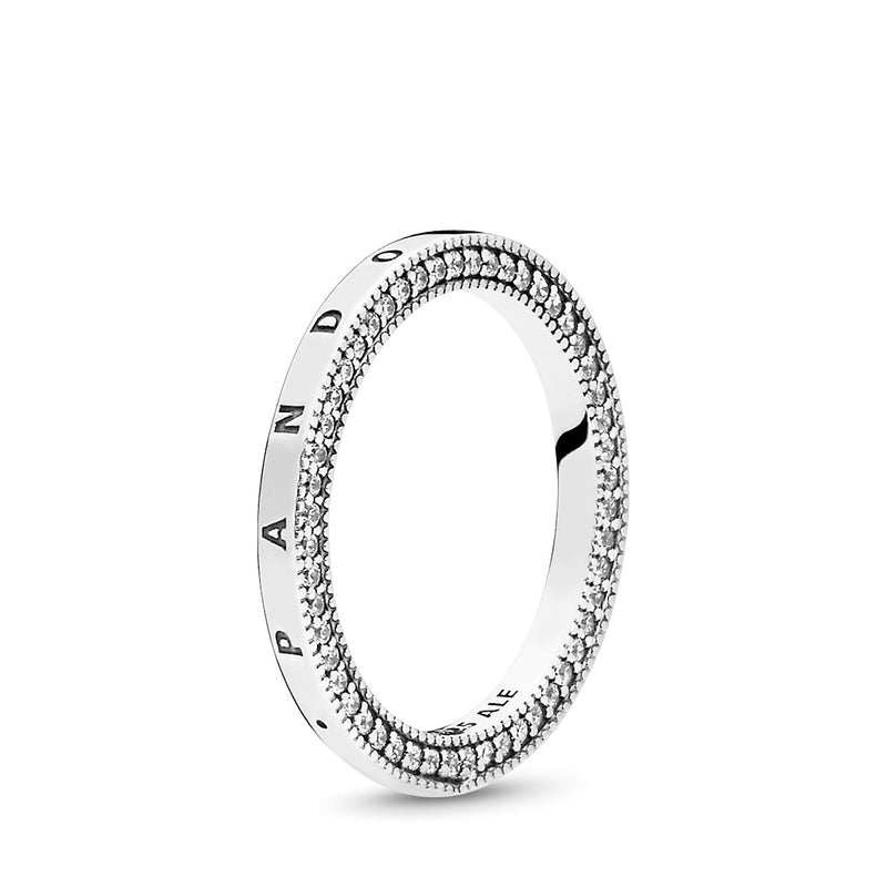 Pandora Logo Silver Ring