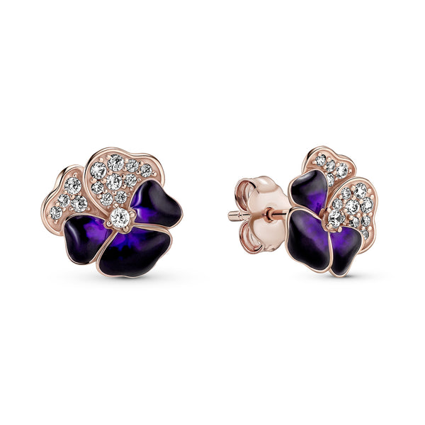 Pansy Stud Earrings