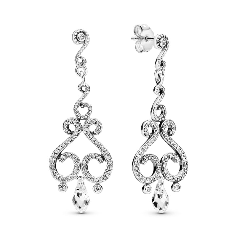 Chandelier Silver Earrings