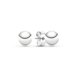 Bead Silver Stud Earrings