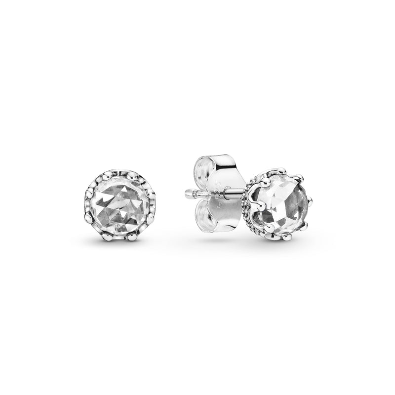 Crown Sterling Silver Stud Earrings