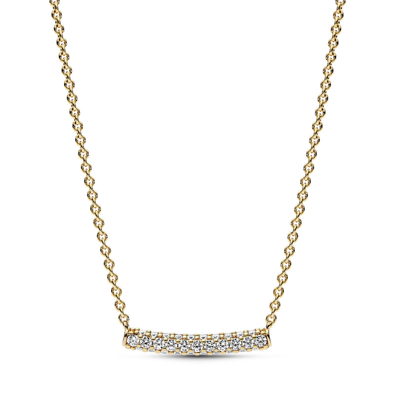 Pandora Timeless Pavé Single-row Bar Collier Necklace